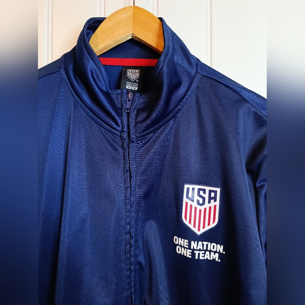 Med Team U.S.A. Sports Group Soccer Starter Track Jacket Mens U.S. Fifa Casua